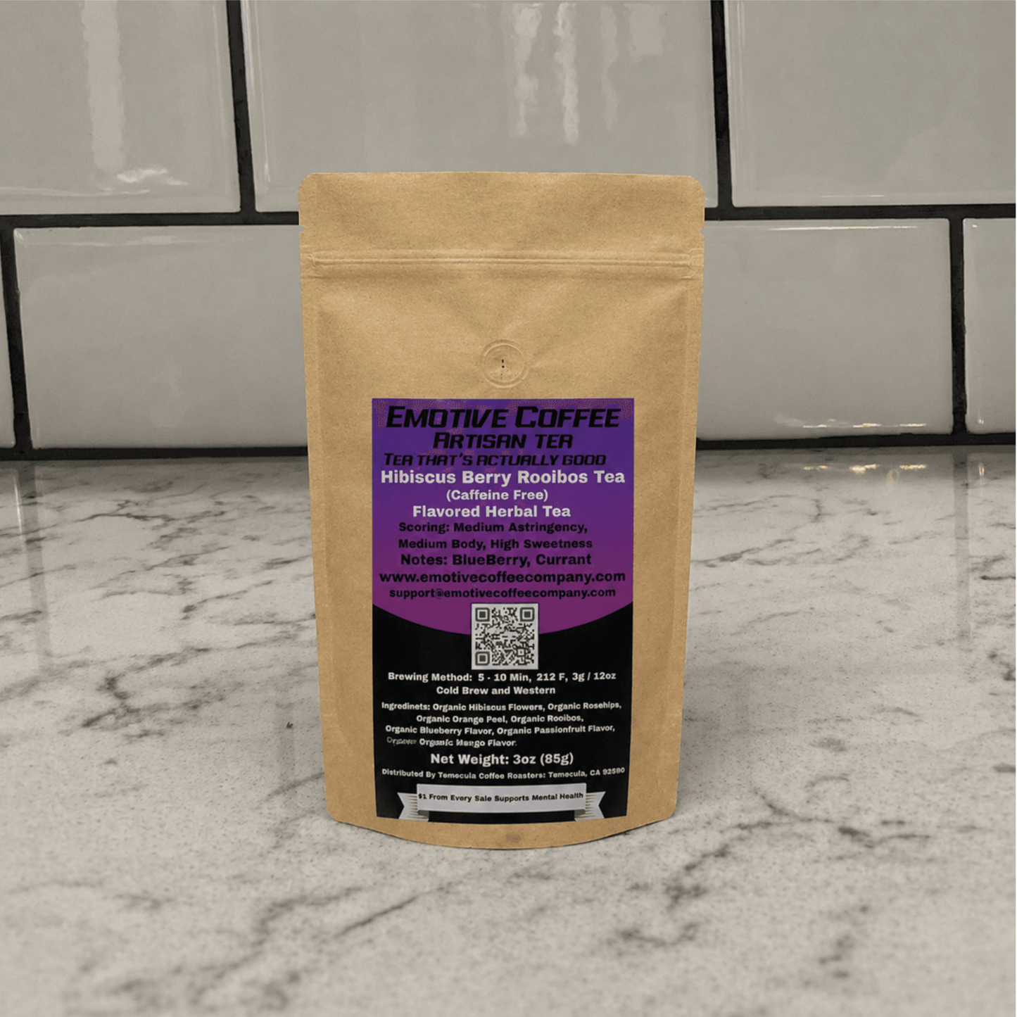 Hibiscus Berry Tea (Caffeine Free) - Emotive Coffee Company