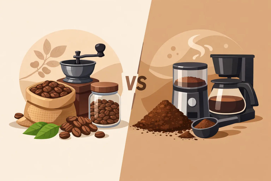 Whole Bean vs Pre Ground Coffee Compared