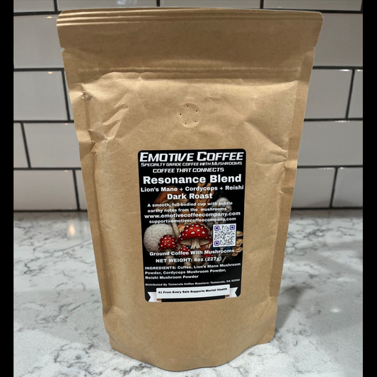 Coffee with Mushrooms Dark Roast - Emotive Coffee Company