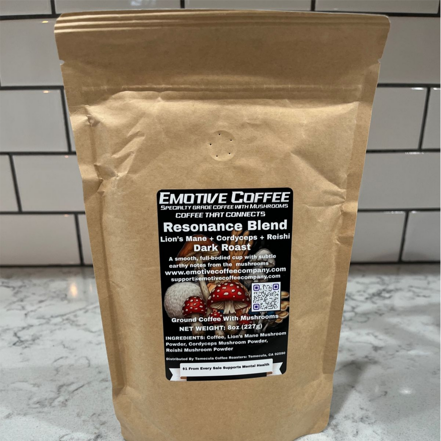 Resonance Blend Dark Roast (W/Mushrooms) - Emotive Coffee Company
